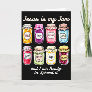 Jesus ist mein Jam Tee Lustiger Christlicher Glaub Karte