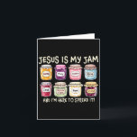 Jesus ist mein Jam und ich bin hier, um Christlich Karte<br><div class="desc">Jesus ist mein Jam und ich bin hier,  um Christliche Bibelversen zu verbreiten</div>