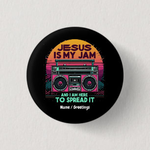 Jesus ist mein Jam und ich bin hier, um seinen Gla Button