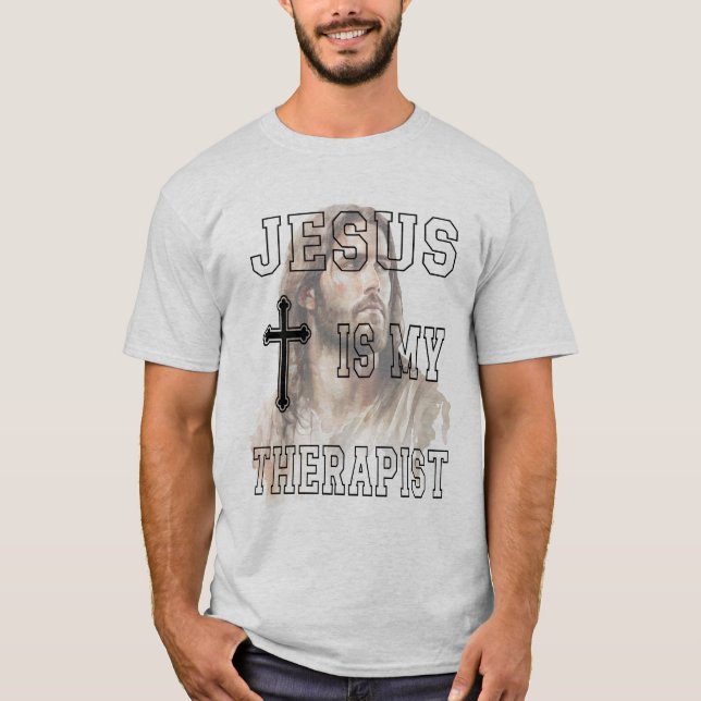 Jesus ist mein klassischer therapeutischer T - Shi T-Shirt (Vorderseite)