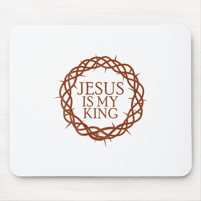 Jesus ist mein König Mousepad (Vorne)