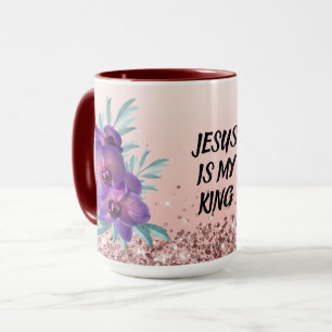 Jesus ist mein König - Tasse mit individuellem Tex