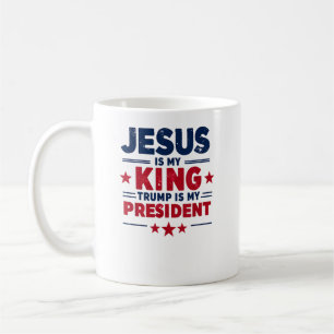 Jesus ist mein König Trump ist mein Präsident Kaffeetasse