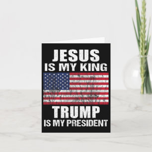 Jesus ist mein König, Trump ist mein Präsident Karte