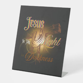 Jesus ist mein Licht - Halloween Sockelschild
