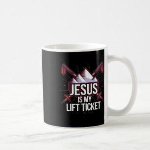 Jesus ist mein Lift Ticket Ski Kirche Skifahren Ch Kaffeetasse