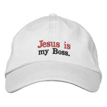 Jesus ist mein modischer Hut des Chefs