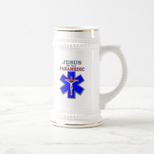 JESUS IST MEIN PARAMEDIK BIERGLAS