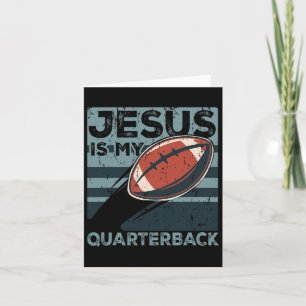 Jesus ist mein Quarterback Christlich Football Bal Karte