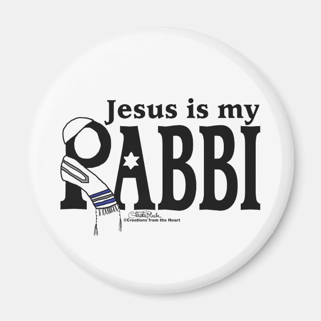 Jesus ist mein RABBI Magnet (Vorne)