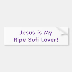 Jesus ist mein reifer Sufi-Liebhaber Hankamer Artj Autoaufkleber