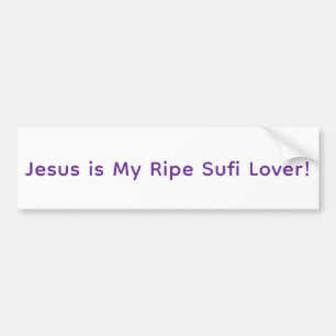 Jesus ist mein reifer Sufi-Liebhaber Hankamer Artj Autoaufkleber