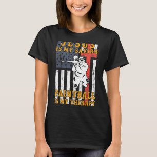 Jesus ist mein Retter Paintball ist mein Heilkraut T-Shirt