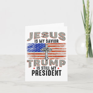 Jesus ist mein Retter Trump ist immer noch mein Pr Karte