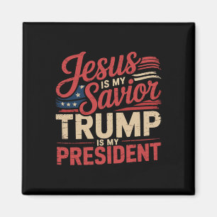 Jesus ist mein Retter Trump ist mein biblischer Pr Magnet