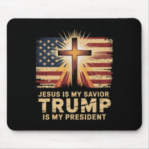 Jesus ist mein Retter Trump ist mein biblischer Pr Mousepad