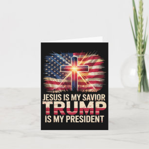 Jesus ist mein Retter Trump ist mein Christlicher Karte