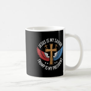 Jesus ist mein Retter Trump ist mein Präsident 202 Kaffeetasse