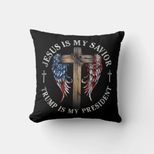 Jesus ist mein Retter Trump ist mein Präsident 202 Kissen