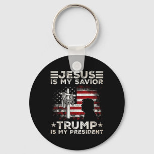 Jesus ist mein Retter Trump ist mein Präsident 202 Schlüsselanhänger