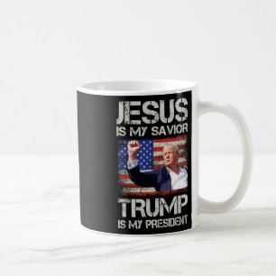Jesus ist mein Retter Trump ist mein Präsident Ame Kaffeetasse