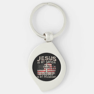 Jesus ist mein Retter Trump ist mein Präsident Ame Schlüsselanhänger