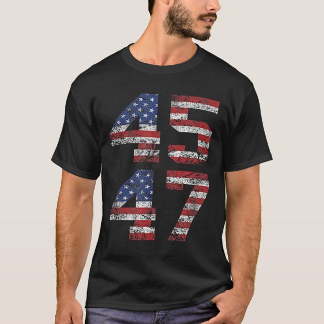 Jesus ist mein Retter Trump ist mein Präsident Ame T-Shirt (Vorderseite)