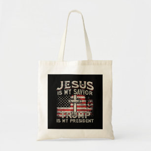 Jesus ist mein Retter Trump ist mein Präsident Ame Tragetasche