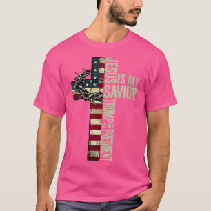Jesus ist mein Retter Trump ist mein Präsident, de T-Shirt