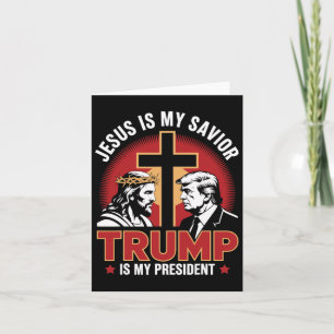 Jesus ist mein Retter Trump ist mein Präsident für Karte