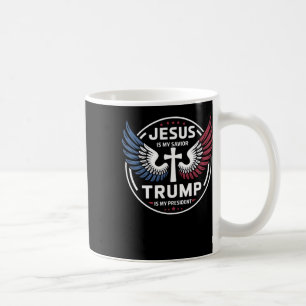 Jesus ist mein Retter Trump ist mein Präsident - P Kaffeetasse