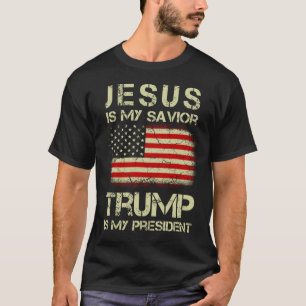 Jesus ist mein Retter Trump ist mein Präsident T-Shirt