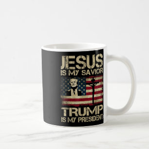 Jesus ist mein Retter Trump ist mein Präsident Tru Kaffeetasse
