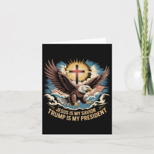 Jesus ist mein Retter Trump ist mein Präsident Tru Karte