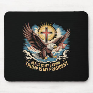 Jesus ist mein Retter Trump ist mein Präsident Tru Mousepad