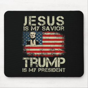 Jesus ist mein Retter Trump ist mein Präsident Tru Mousepad
