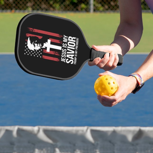 Jesus ist mein Retter Trump ist mein Präsident Tru Pickleball Schläger (InSitu)