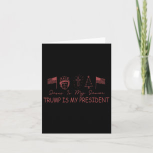 Jesus ist mein Retter Trump ist mein Präsident Wei Karte