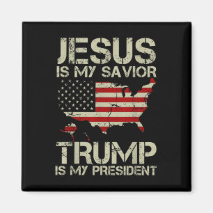Jesus ist mein Retter Trump ist mein Shirt für den Magnet