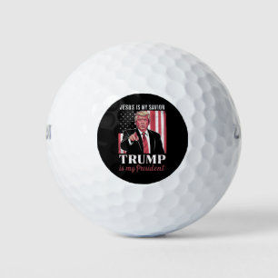 Jesus ist mein Retter Trump ist meine Präsidentenw Golfball