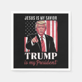 Jesus ist mein Retter Trump ist meine Präsidentenw Serviette