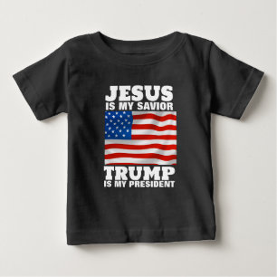 JESUS IST MEIN SAVIOR TRUMP MEIN PRÄSIDENT TODDLER BABY T-SHIRT