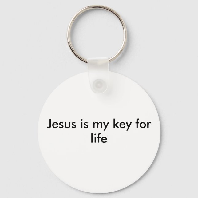 Jesus ist mein Schlüssel zum Leben Schlüsselanhänger (Vorderseite)
