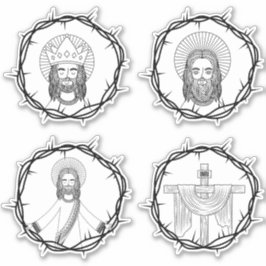 Jesus ist mein Set zum Heilen Aufkleber