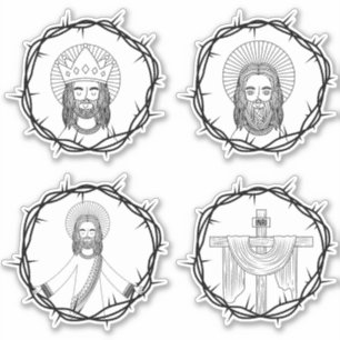 Jesus ist mein Set zum Heilen Aufkleber