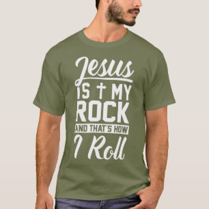 Jesus ist mein Stein und so mache ich Christlich T-Shirt