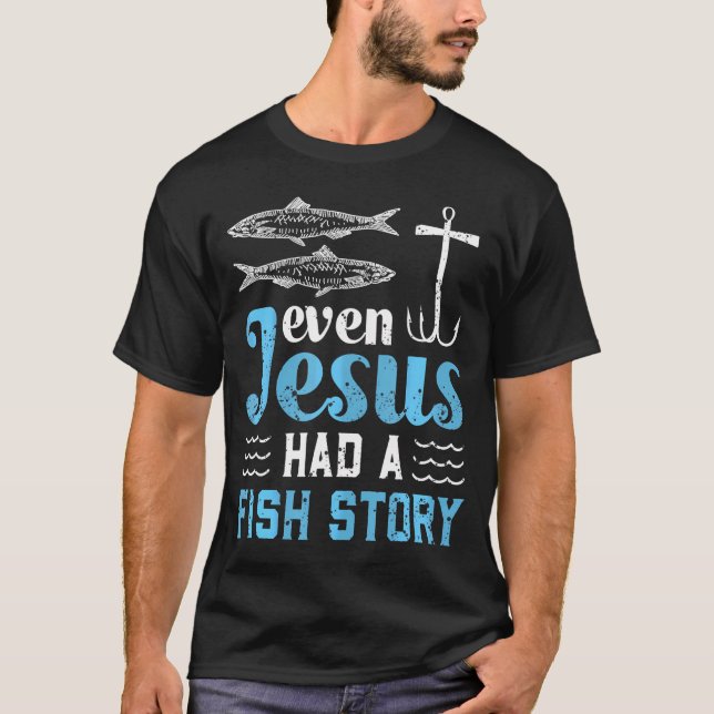 Jesus ist mein Stein und so rolle ich Christlichen T-Shirt (Vorderseite)