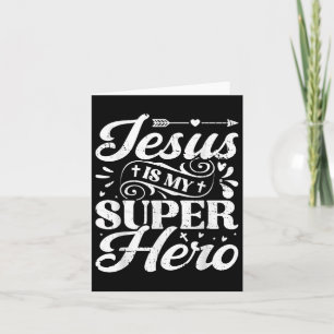Jesus ist mein Superheld - Christlich religiös Karte