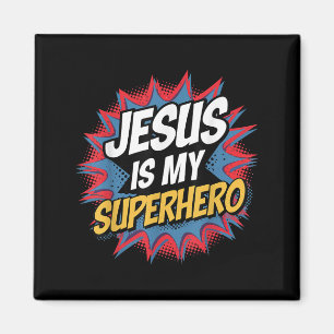 Jesus ist mein Superheld, Christlicher Kid Boy Got Magnet