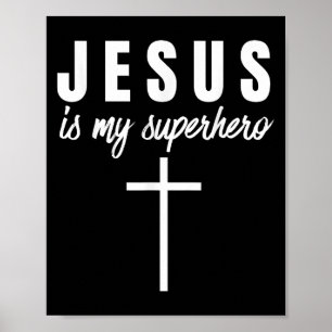 Jesus ist mein Superheld Funny Vbs Camp Christlich Poster